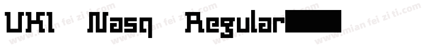 UKI Nasq Regular字体转换